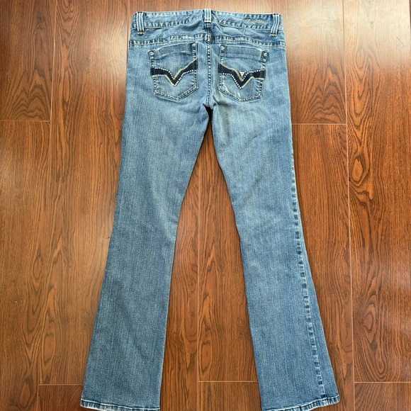 Guess Daredevil Studded Bootcut Jeans Size 30 - Picture 12 of 13